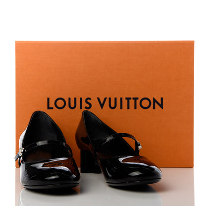 Louis Vuitton Patent Uniformes Silhouette Pumps 37.5 Black 10 of 10