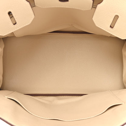 Hermes Taurillon Clemence Birkin 30 Parchemin 5 of 17