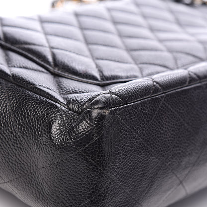 Chanel Caviar Quilted Jumbo Single Flap Black 19 of 21