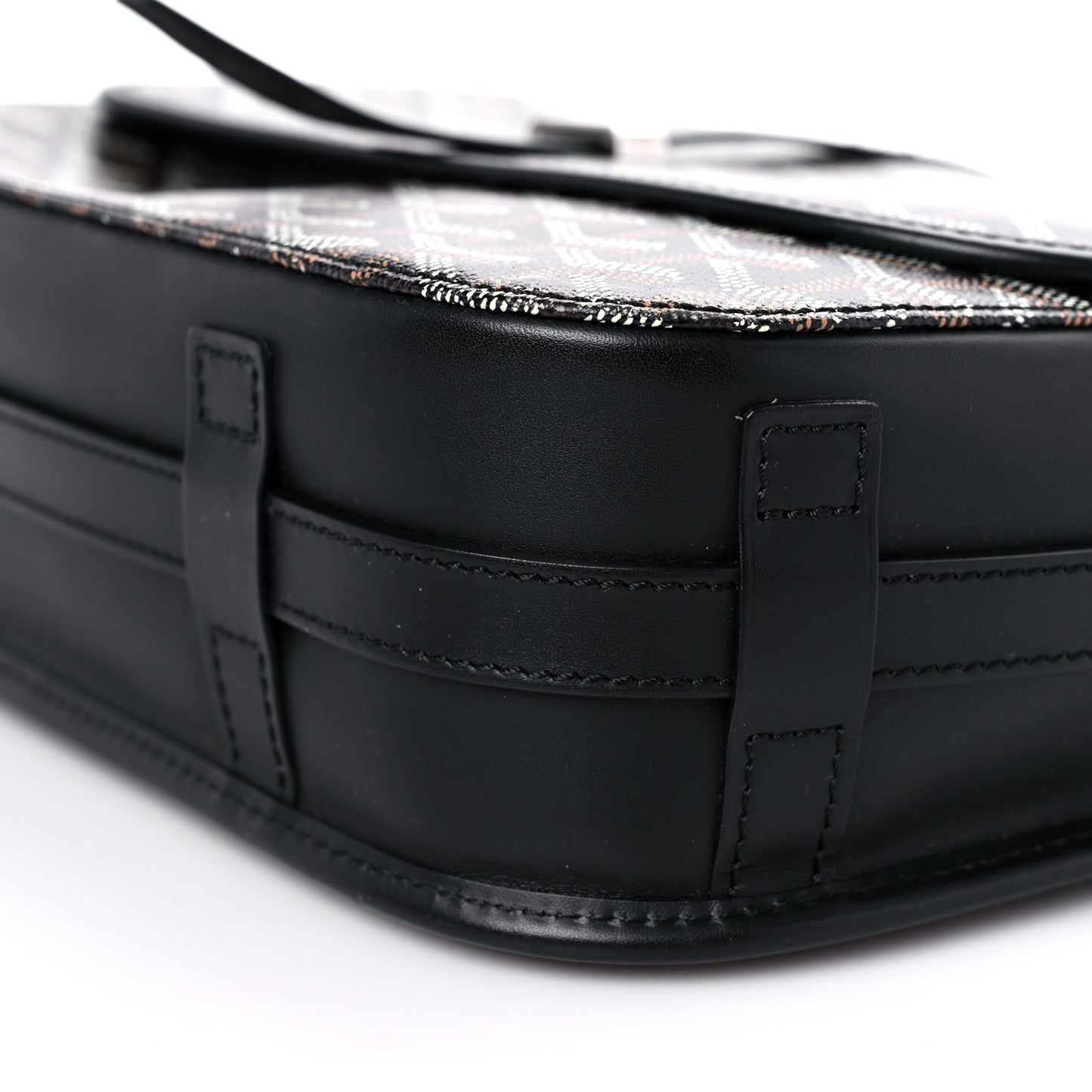 Goyardine Belvedere II MM Messenger Bag Black