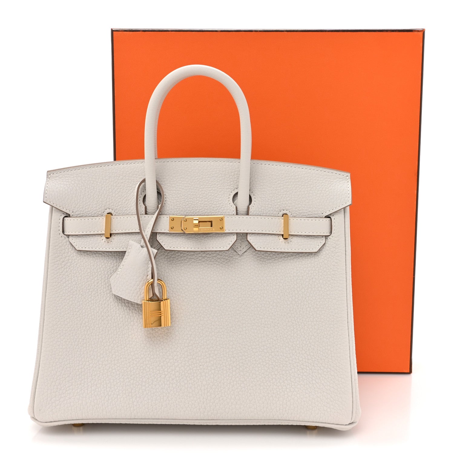 Hermes Togo Birkin 25 Gris Pale 12 of 12