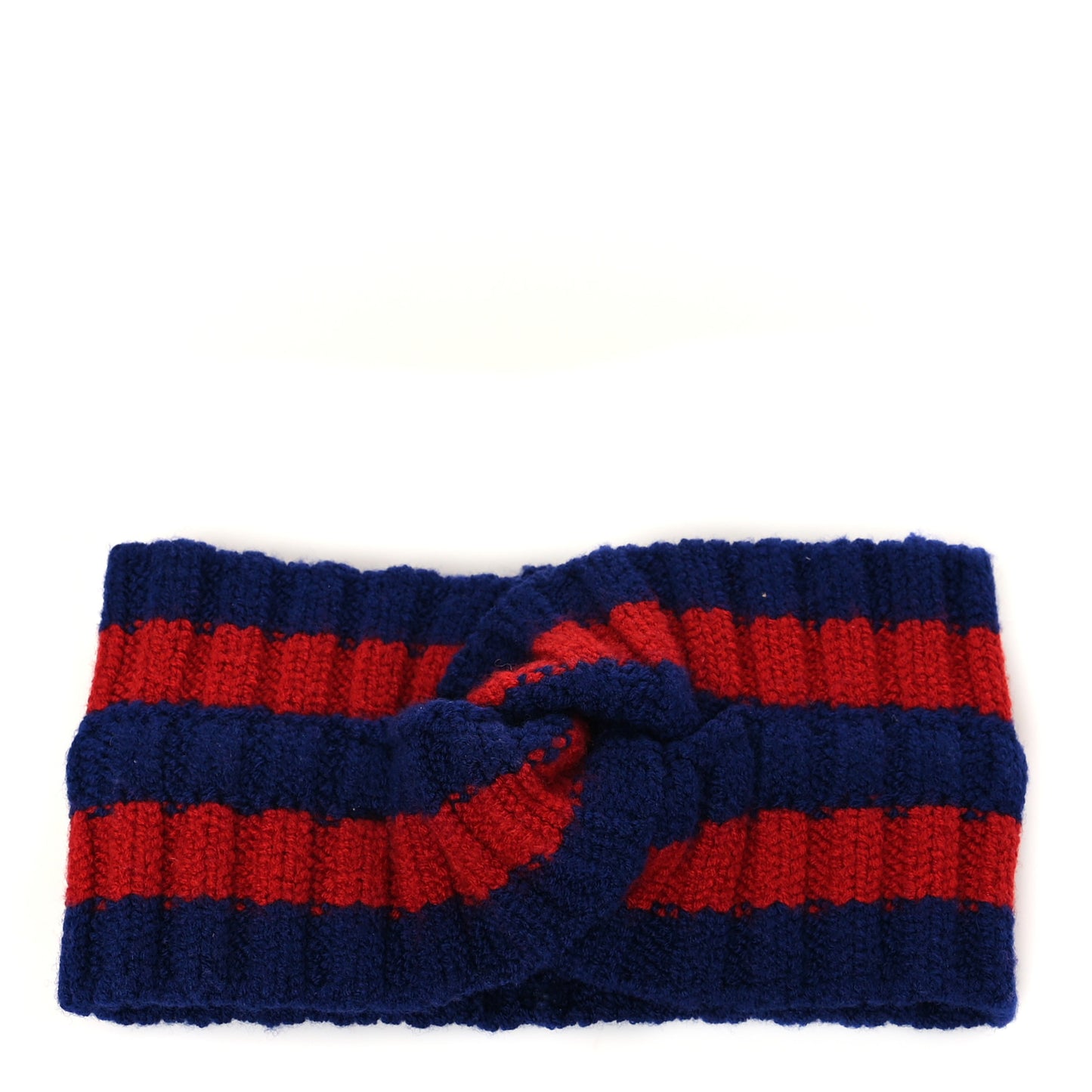 Wool Web Headband M Blue Red
