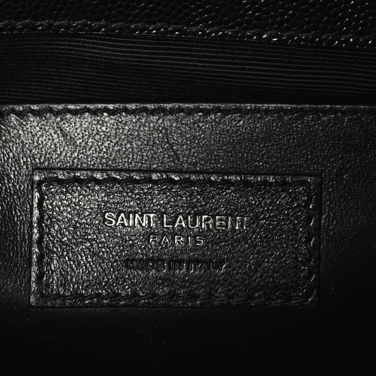 Grain De Poudre Medium Classic Monogram Monochrome Kate Satchel Black