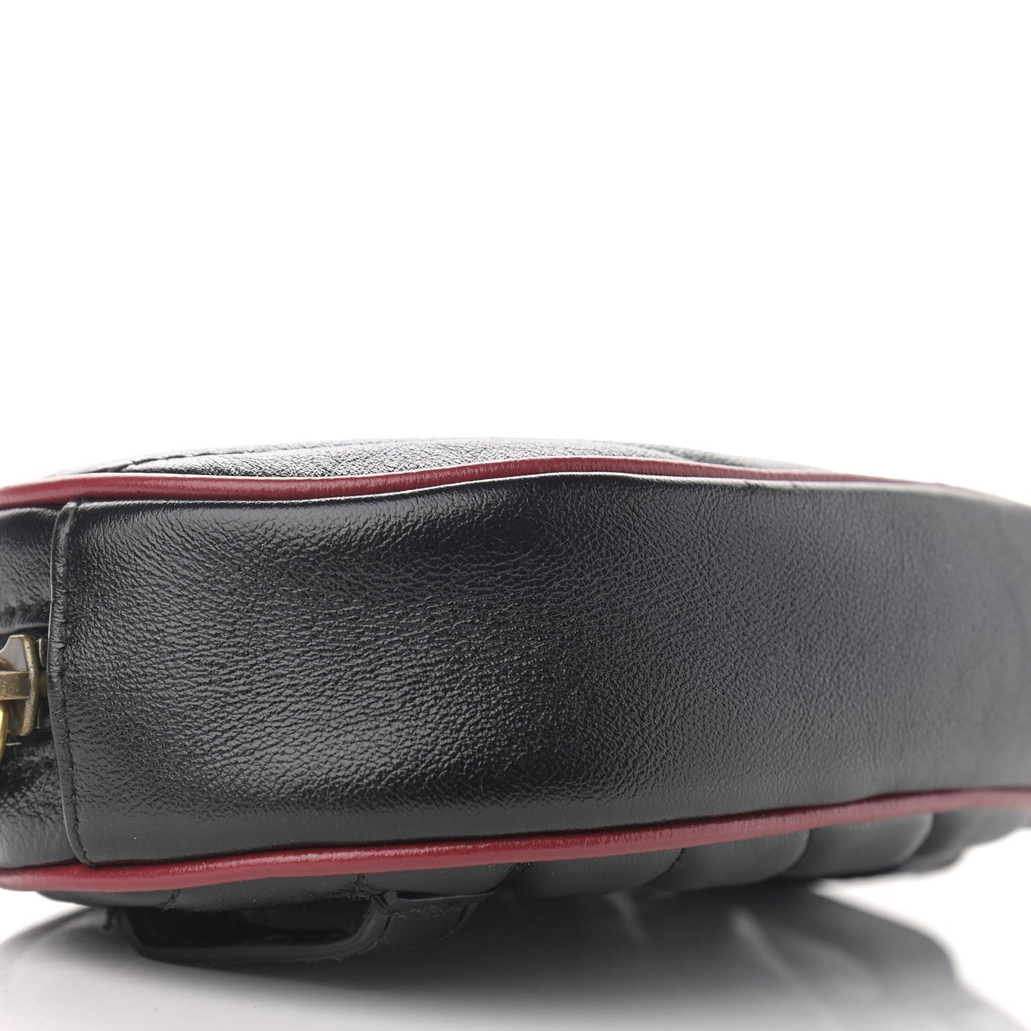 Azalea Calfskin Matelasse Diagonal Torchon GG Marmont Belt Bag 95 38 Black Romantic Cerise