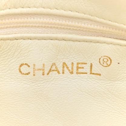 Chanel Lizard Diamond Quilted Tassel Camera Case White 7 of 21