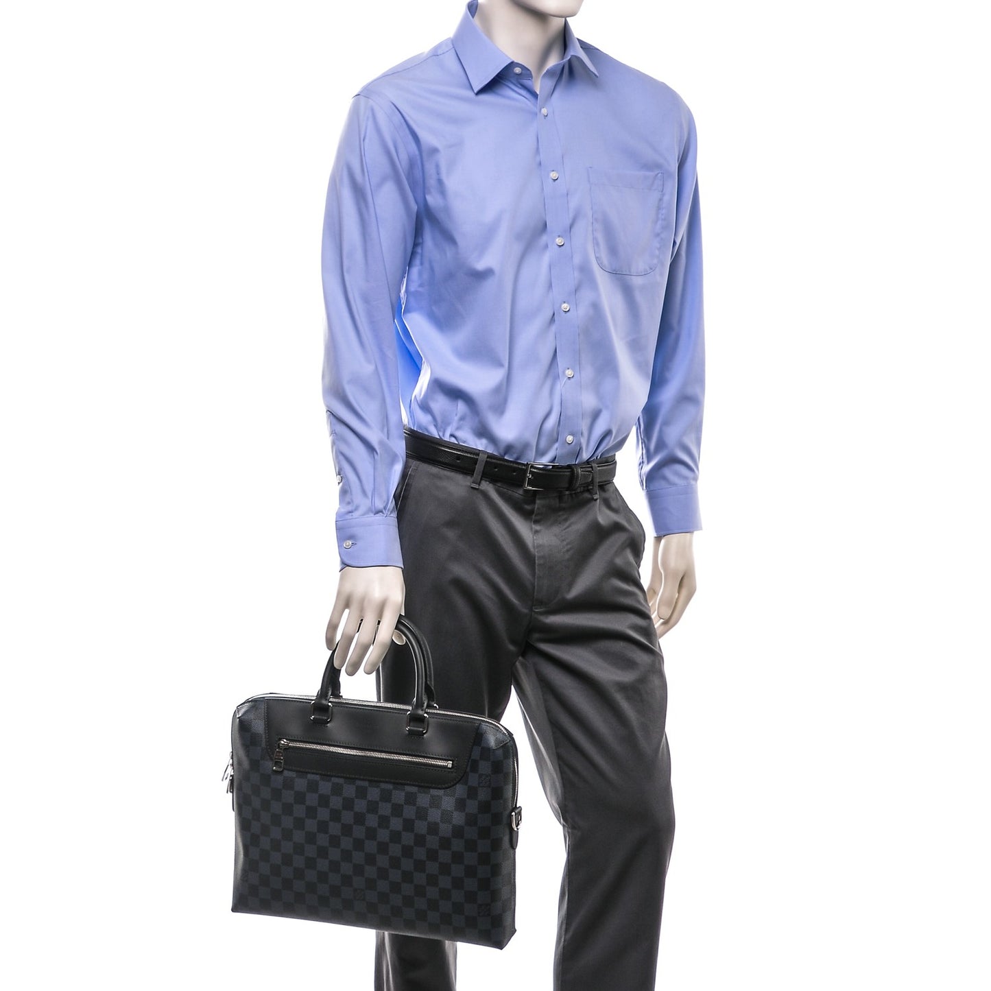 Damier Graphite Porte-Documents Jour