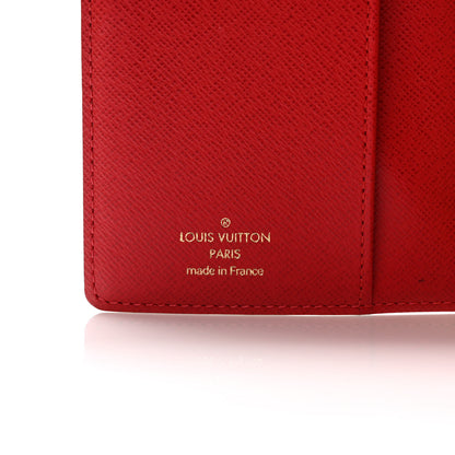 Louis Vuitton Damier Complice Trunks and Bags Small Ring Agenda Cover Red 6 of 9