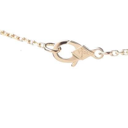 Van Cleef & Arpels 18K Yellow Gold Tiger Eye Lucky Alhambra Butterfly Pendant Necklace 5 of 8
