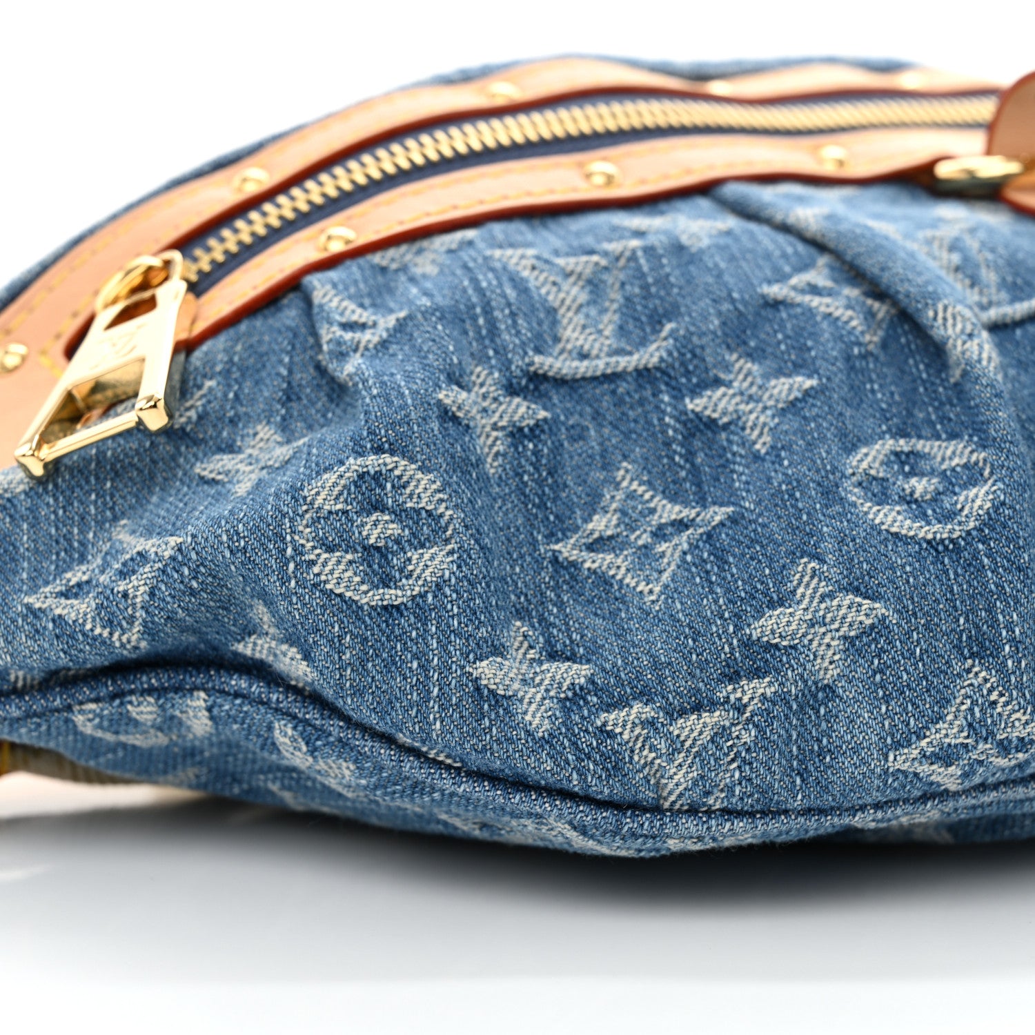 Louis Vuitton Monogram Denim High Rise Bumbag Blue 8 of 9