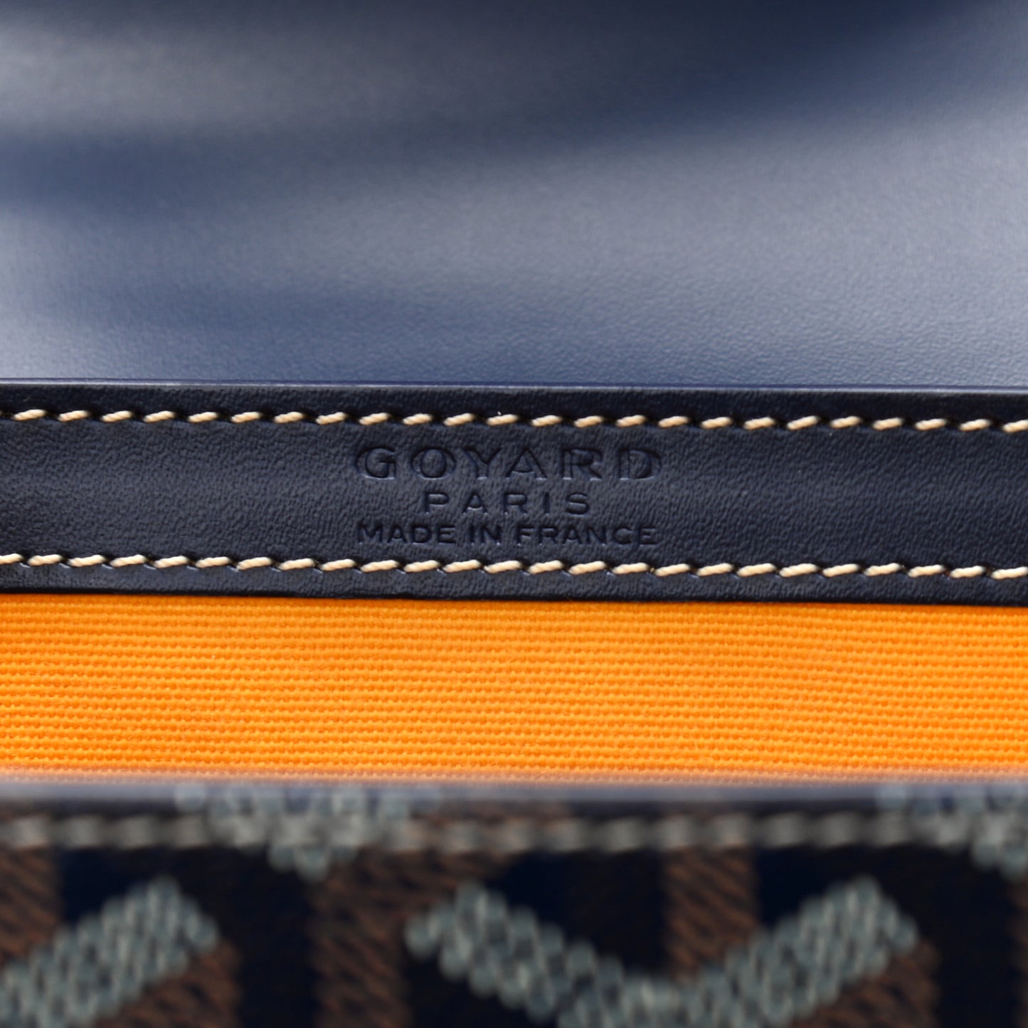 Goyardine Structure Mini Saigon Navy