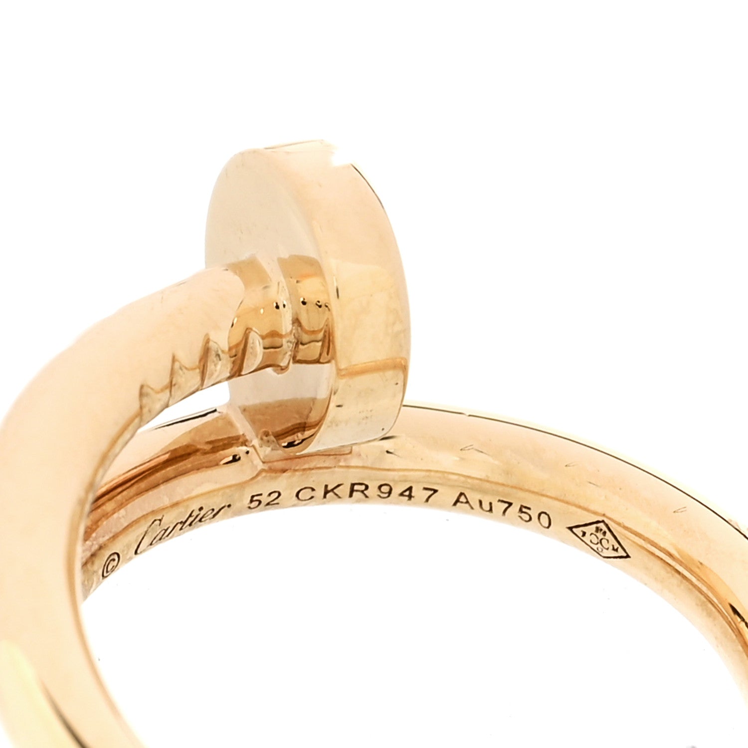 Cartier 18K Yellow Gold Juste Un Clou Ring 52 6 5 of 5
