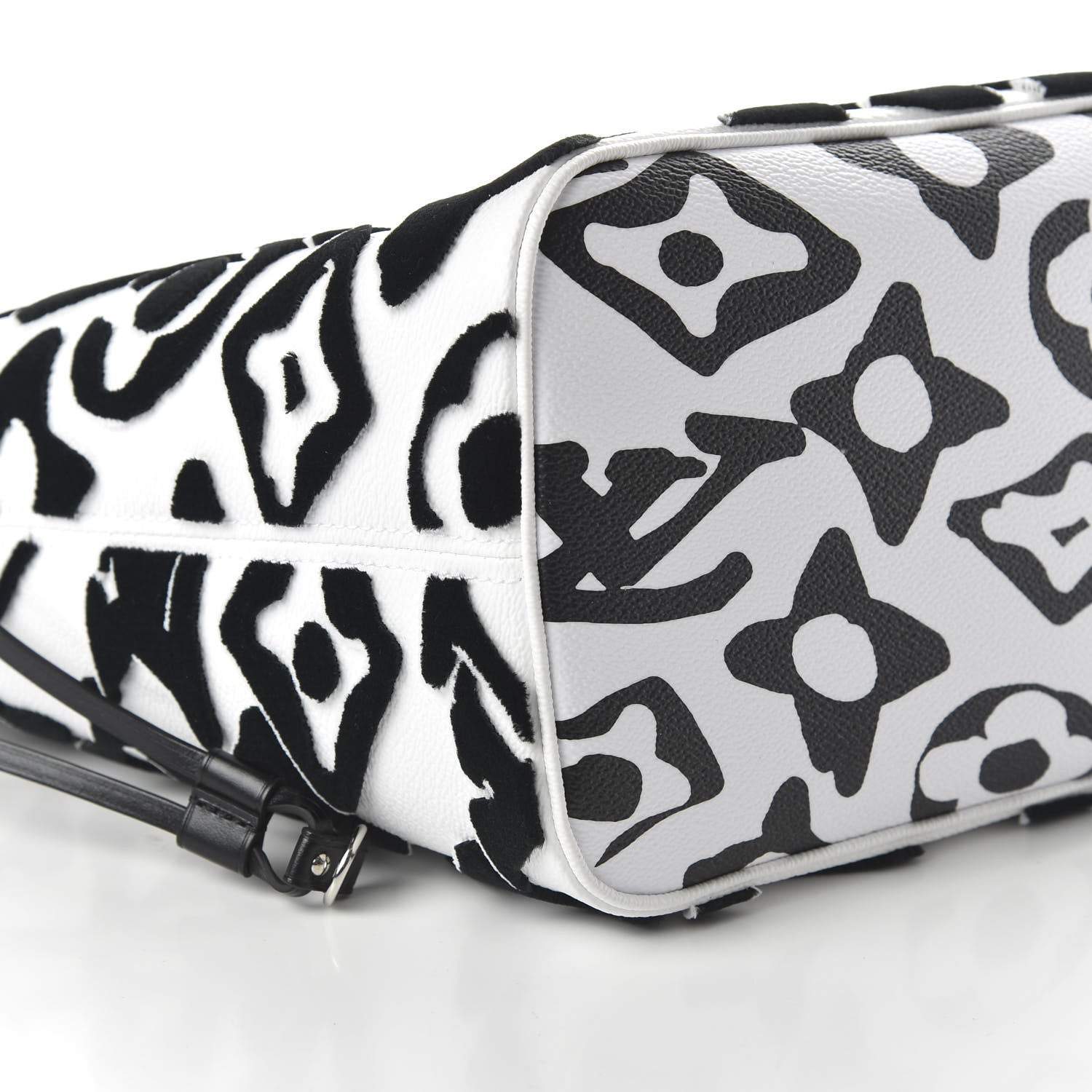 Louis Vuitton X UF Tufted Monogram Neverfull MM Black White 6 of 11