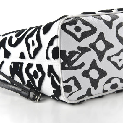 Louis Vuitton X UF Tufted Monogram Neverfull MM Black White 6 of 11