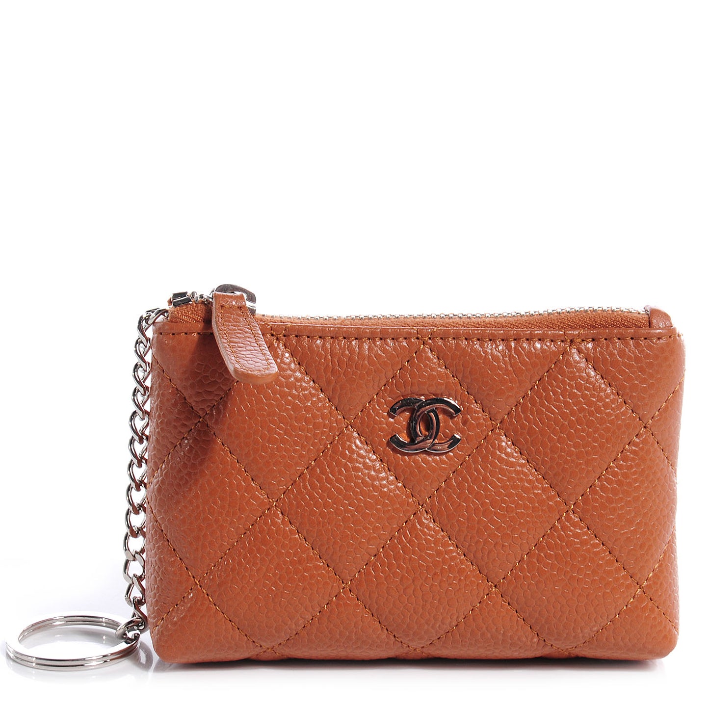 Caviar Key Holder Case Brown