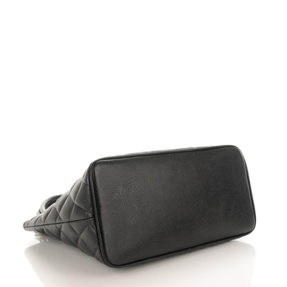 Chanel Caviar Quilted Medallion Tote Black 4 of 9
