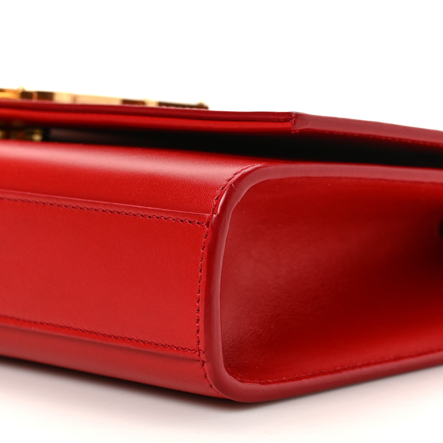 Saint Laurent Smooth Calfskin Medium Classic Monogram Kate Tassel Satchel Lipstick Red 8 of 10