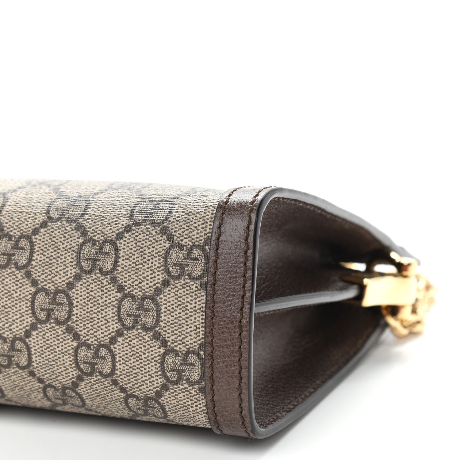 Gucci GG Supreme Monogram Web Small Ophidia Chain Shoulder Bag Brown 10 of 10