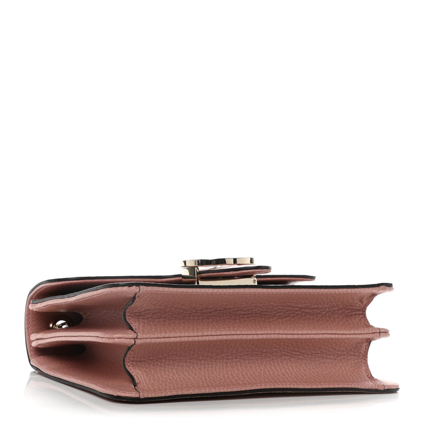 Dollar Calfskin Small Interlocking G Shoulder Bag Soft Pink
