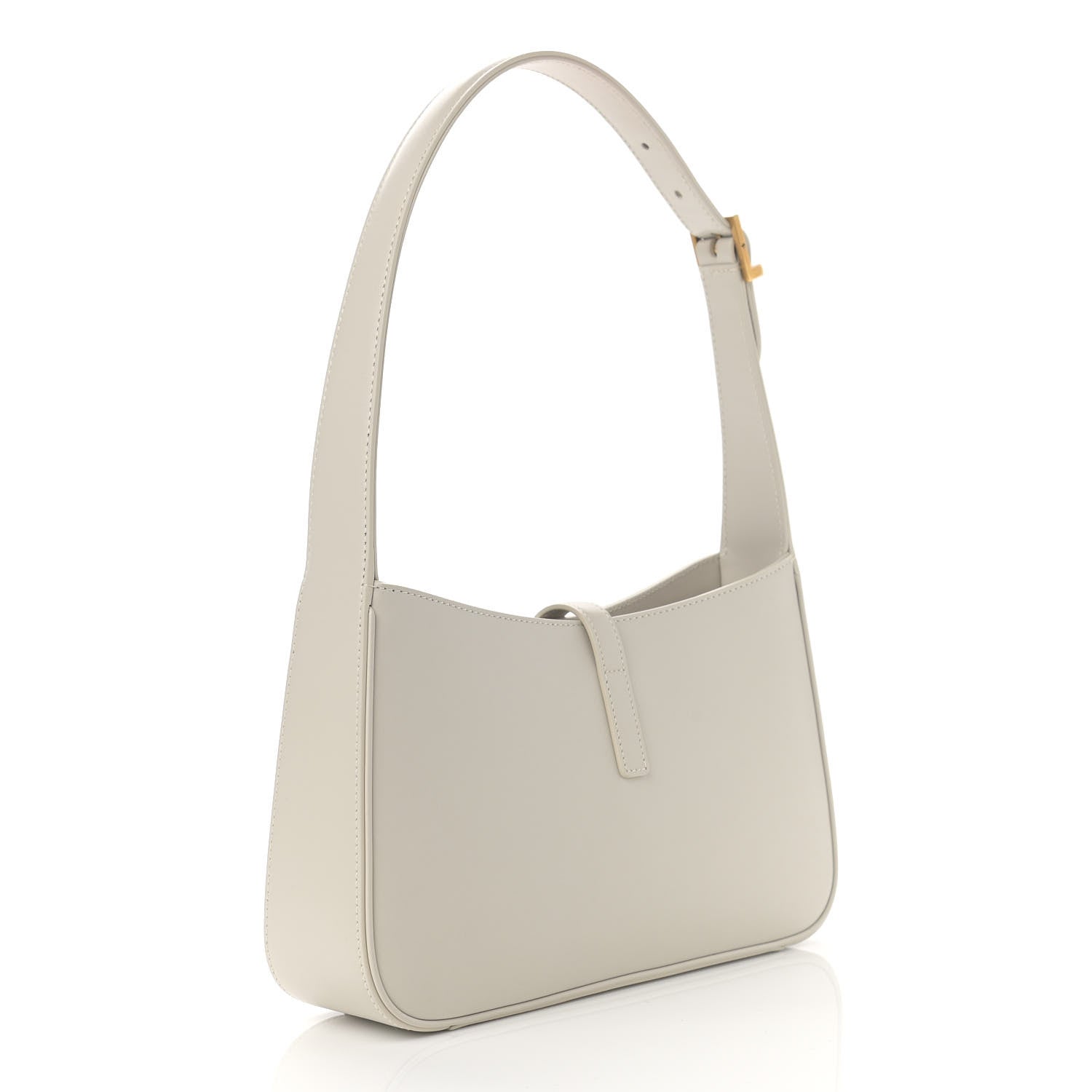 Saint Laurent Smooth Calfskin Le 5 A 7 Hobo Blanc Vintage 3 of 10