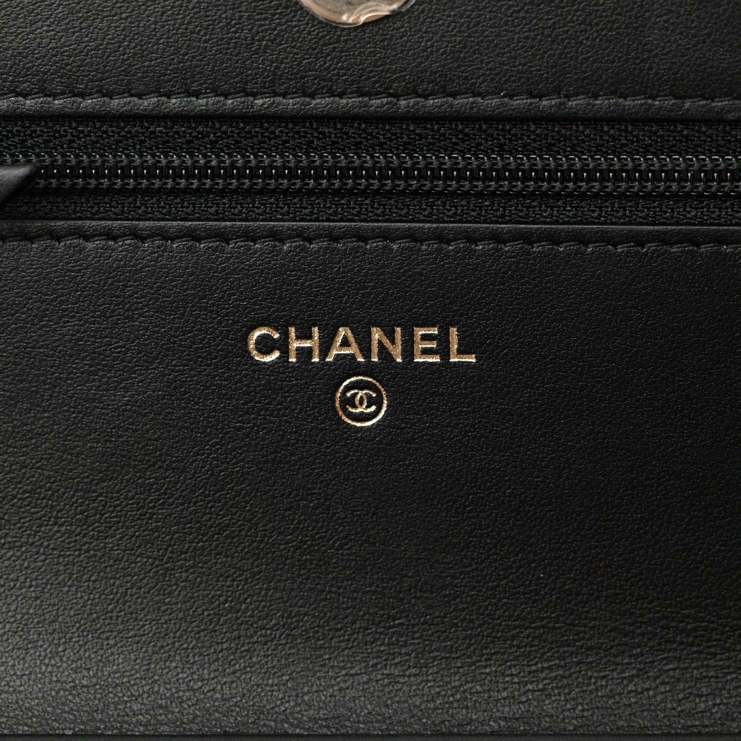 Chanel Caviar Quilted CC Filigree Wallet On Chain WOC Black 6 of 13