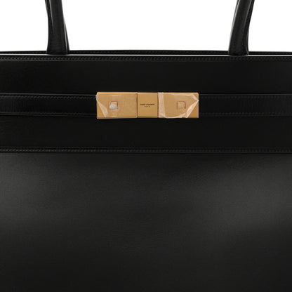 Saint Laurent Smooth Calfskin Manhattan North South Shopper Tote Black 8 of 11