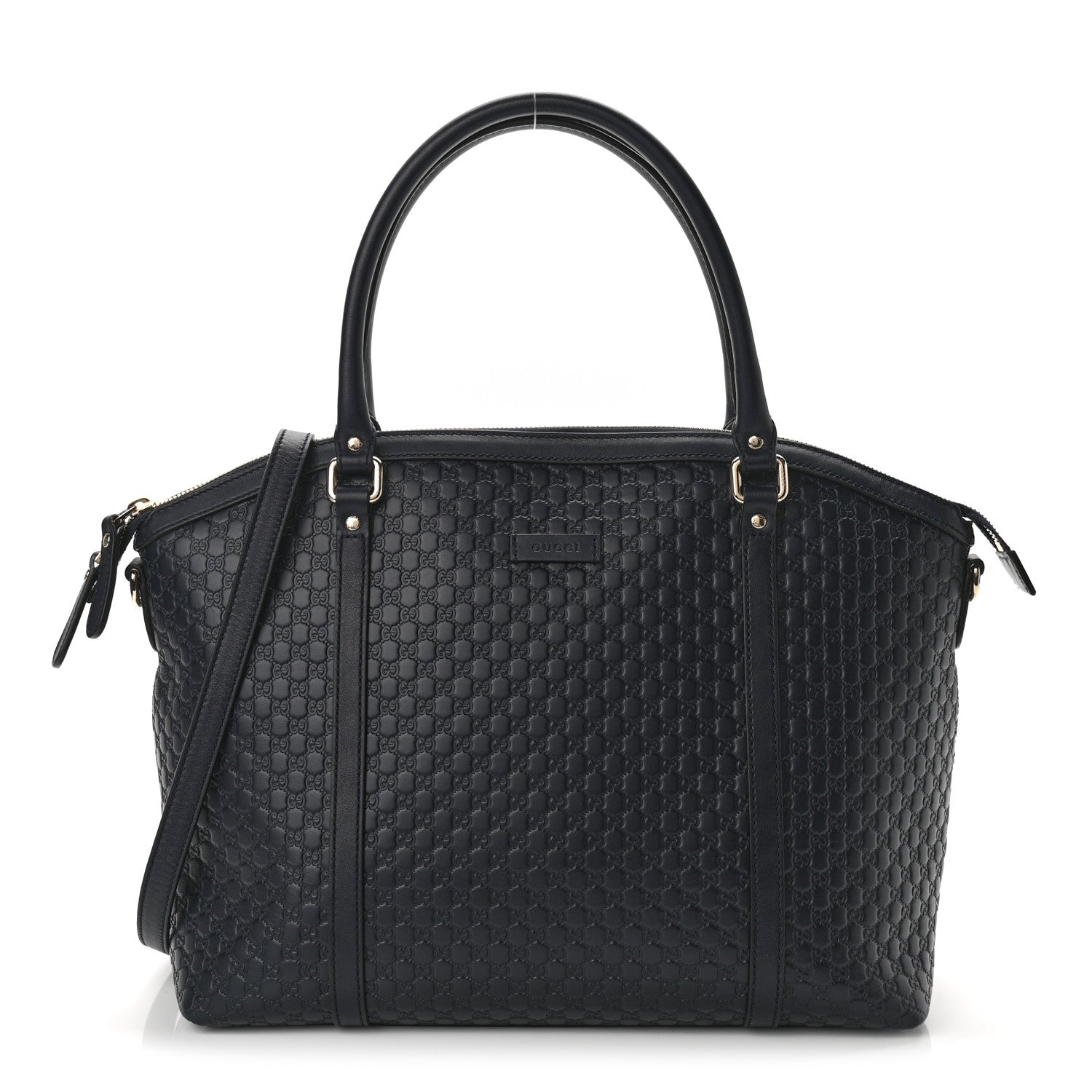 Gucci Soft Microguccissima Dome Satchel Navy 1 of 11