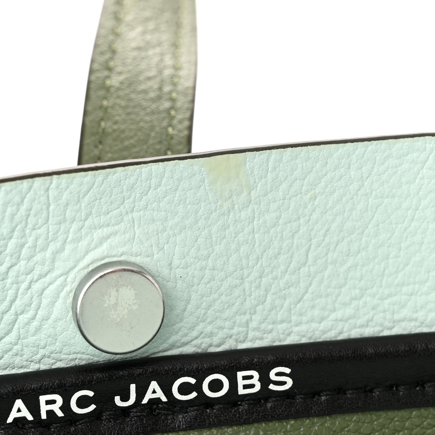 Grained Calfskin The Tag Tote Green