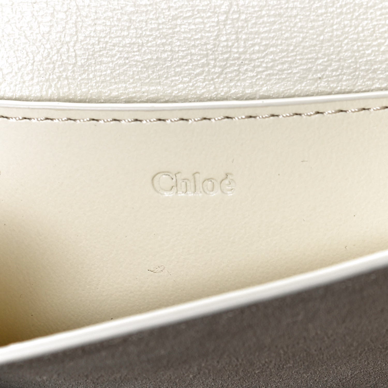 Chloe Calfskin Drew Bijou Clutch Natural White 6 of 11