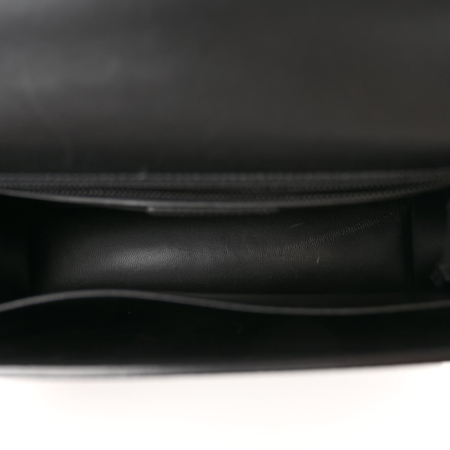 Ultra Matte Grained Calfskin 30 Montaigne Flap Bag Black