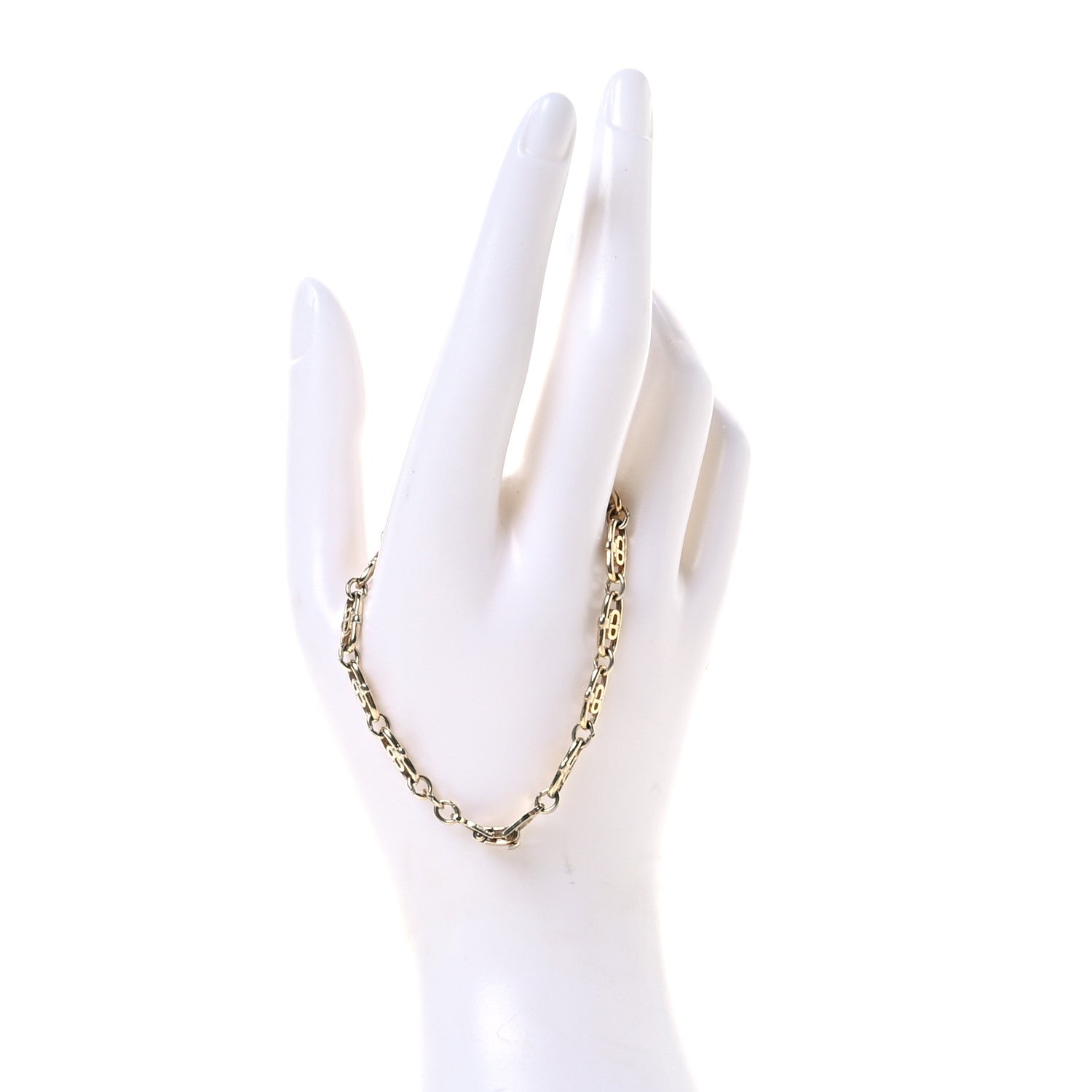 Christian Dior Metal CD Chain Bracelet Gold 2 of 4