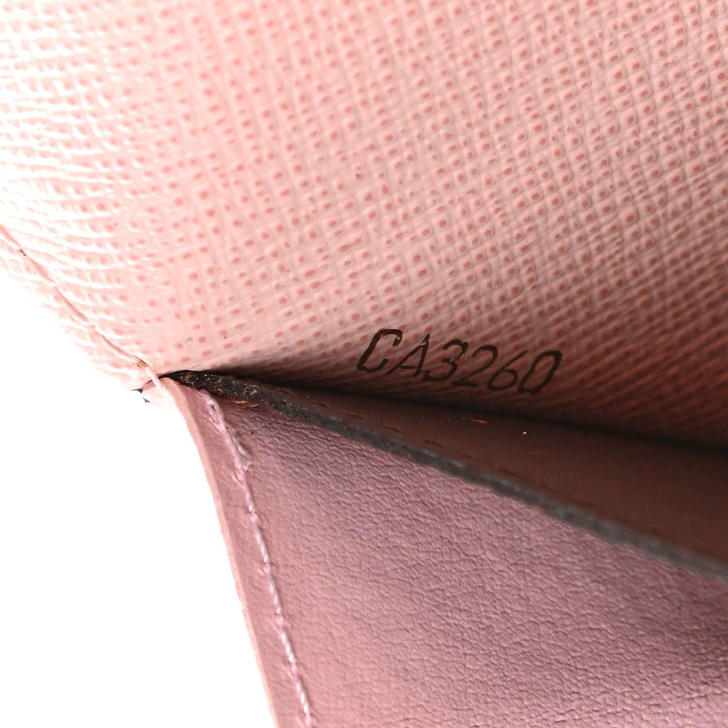 Louis Vuitton Damier Ebene Emilie Wallet Rose Ballerine 7 of 7