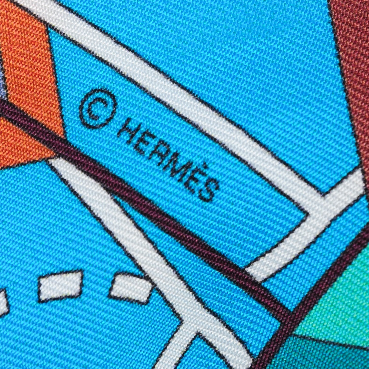 Hermes Silk Sport Twilly Canards Fuchsia Mauve 5 of 5