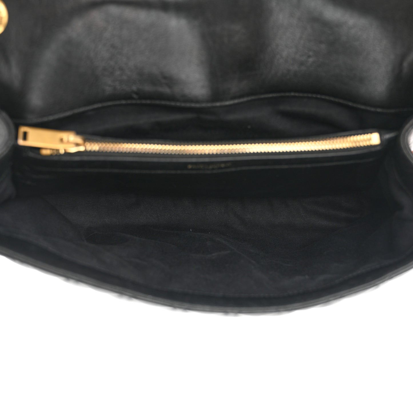 Calfskin Mixed Matelasse Triquilt Large Monogram Satchel Black