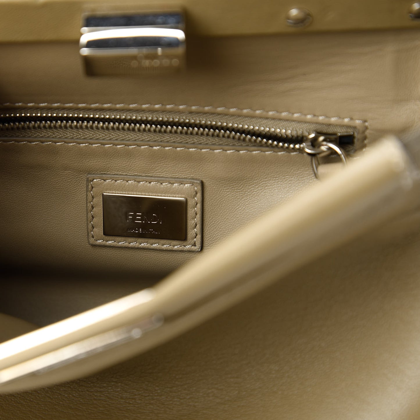 Nappa Mini Peekaboo Iconic Satchel Tortora