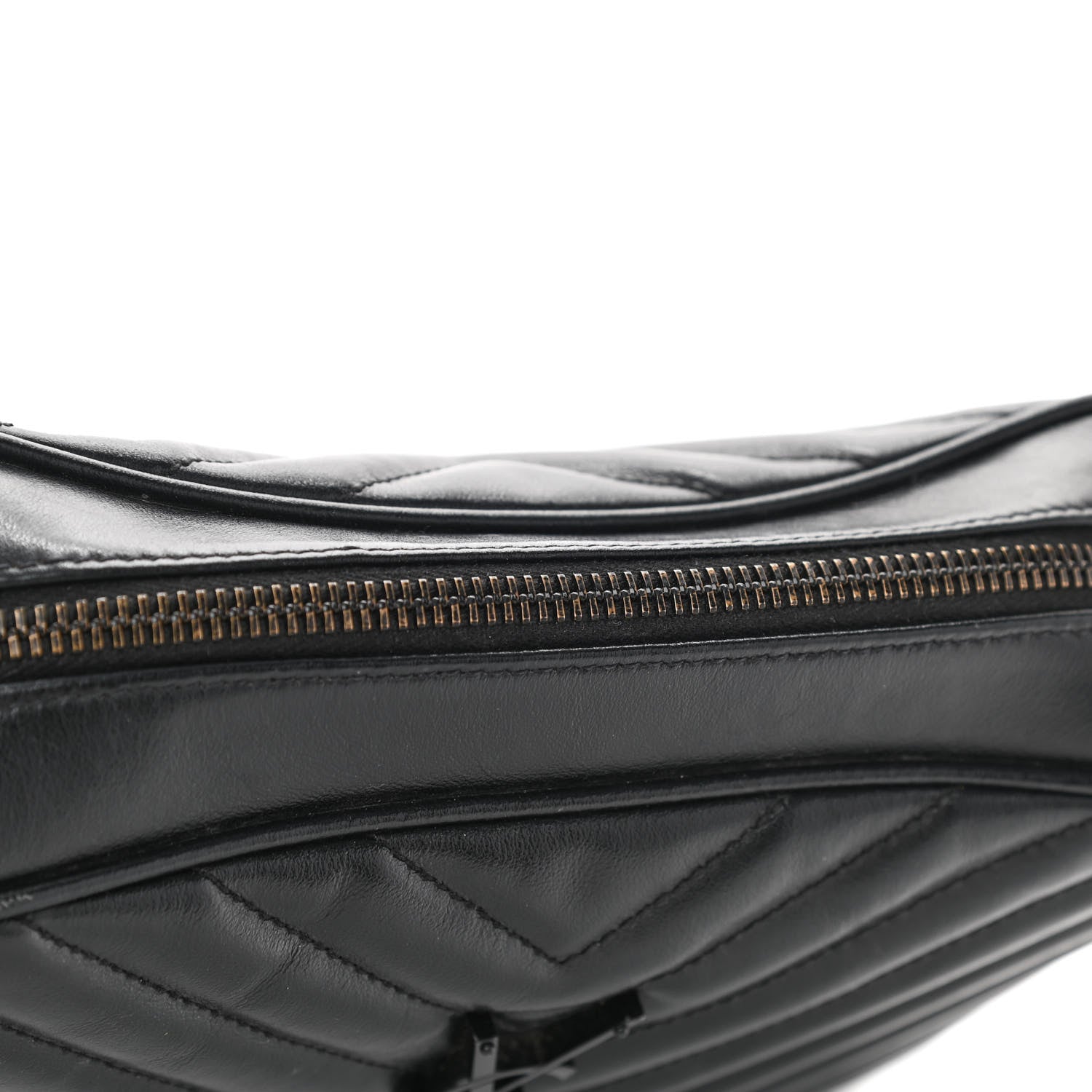 Saint Laurent Calfskin Matelasse Monogram Monochrome Lou Camera Bag Black 11 of 11