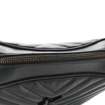Saint Laurent Calfskin Matelasse Monogram Monochrome Lou Camera Bag Black 11 of 11