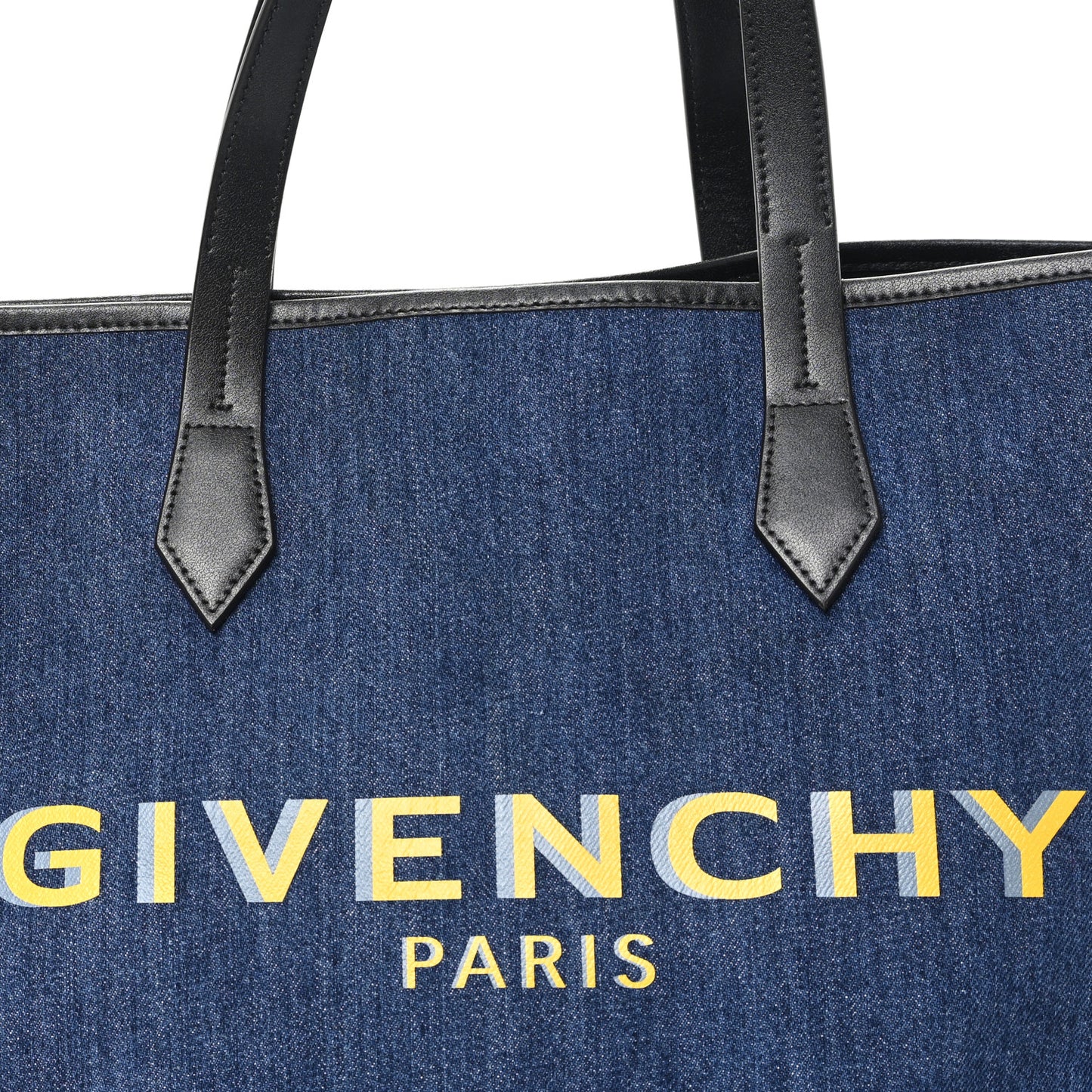 Denim Medium Logo Bond Shopper Tote Blue