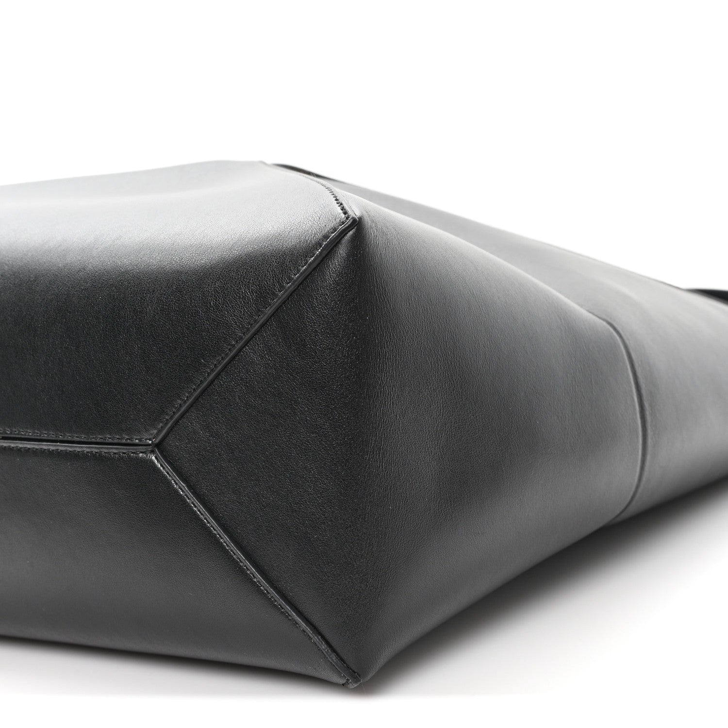 Loewe Shiny Calfskin Medium Puzzle Fold Tote Black 9 of 9