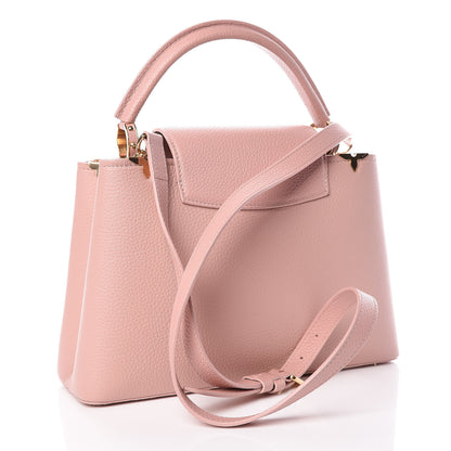 Louis Vuitton Taurillon Embellished Capucines PM Magnolia 3 of 10