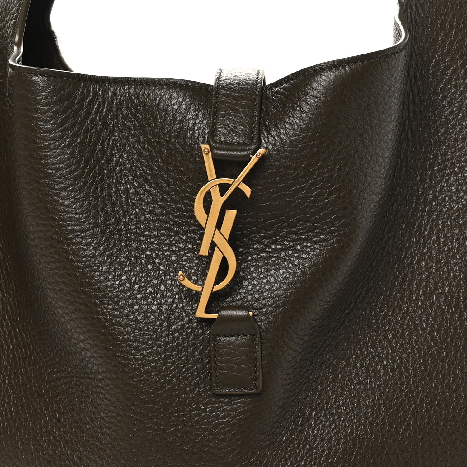 Saint Laurent Grained Deerskin Bea Tote Musk 7 of 9