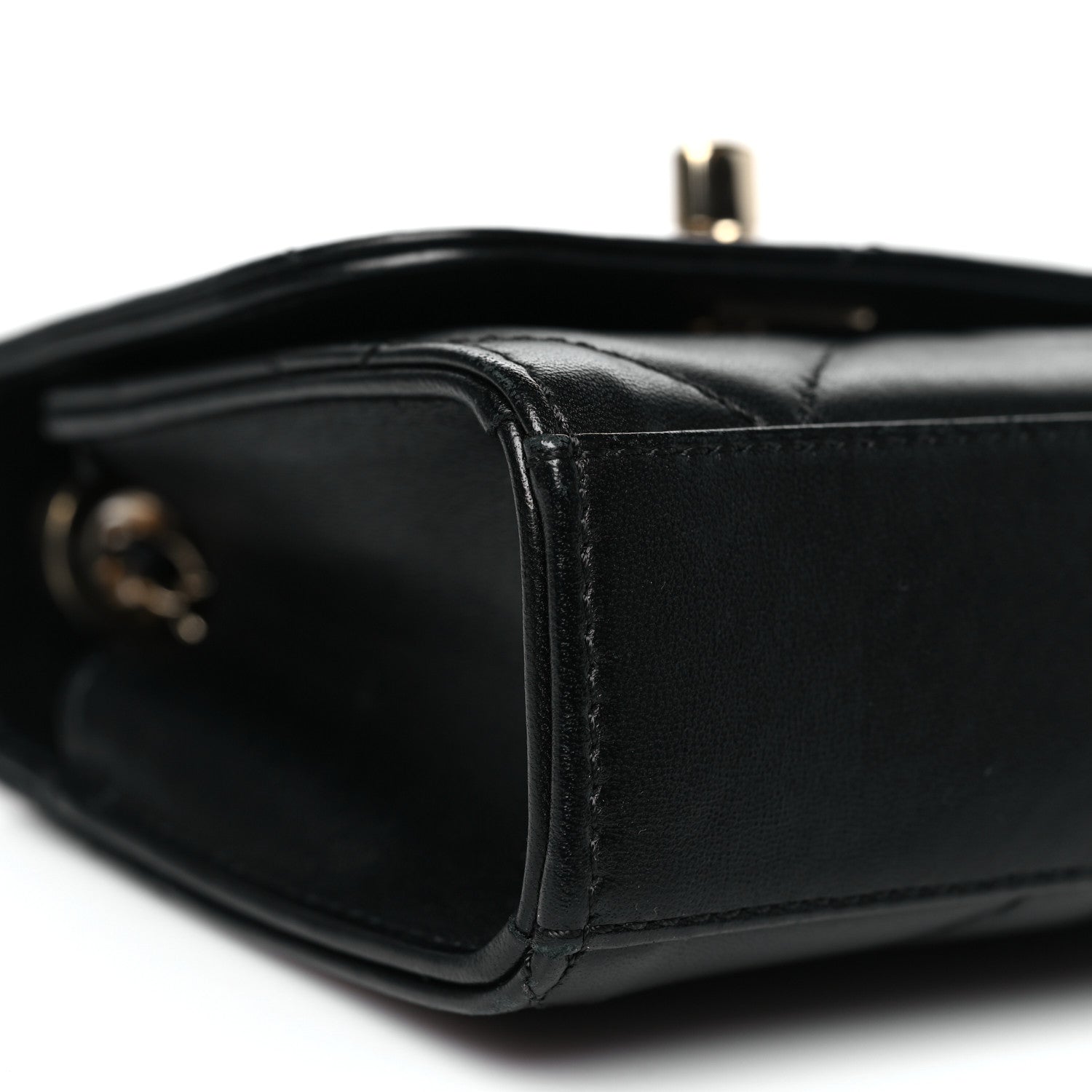 Chanel Lambskin Quilted Mini Trendy CC Chain Wallet Black 9 of 10