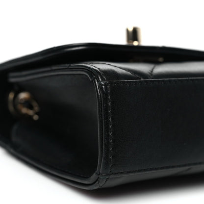 Chanel Lambskin Quilted Mini Trendy CC Chain Wallet Black 9 of 10
