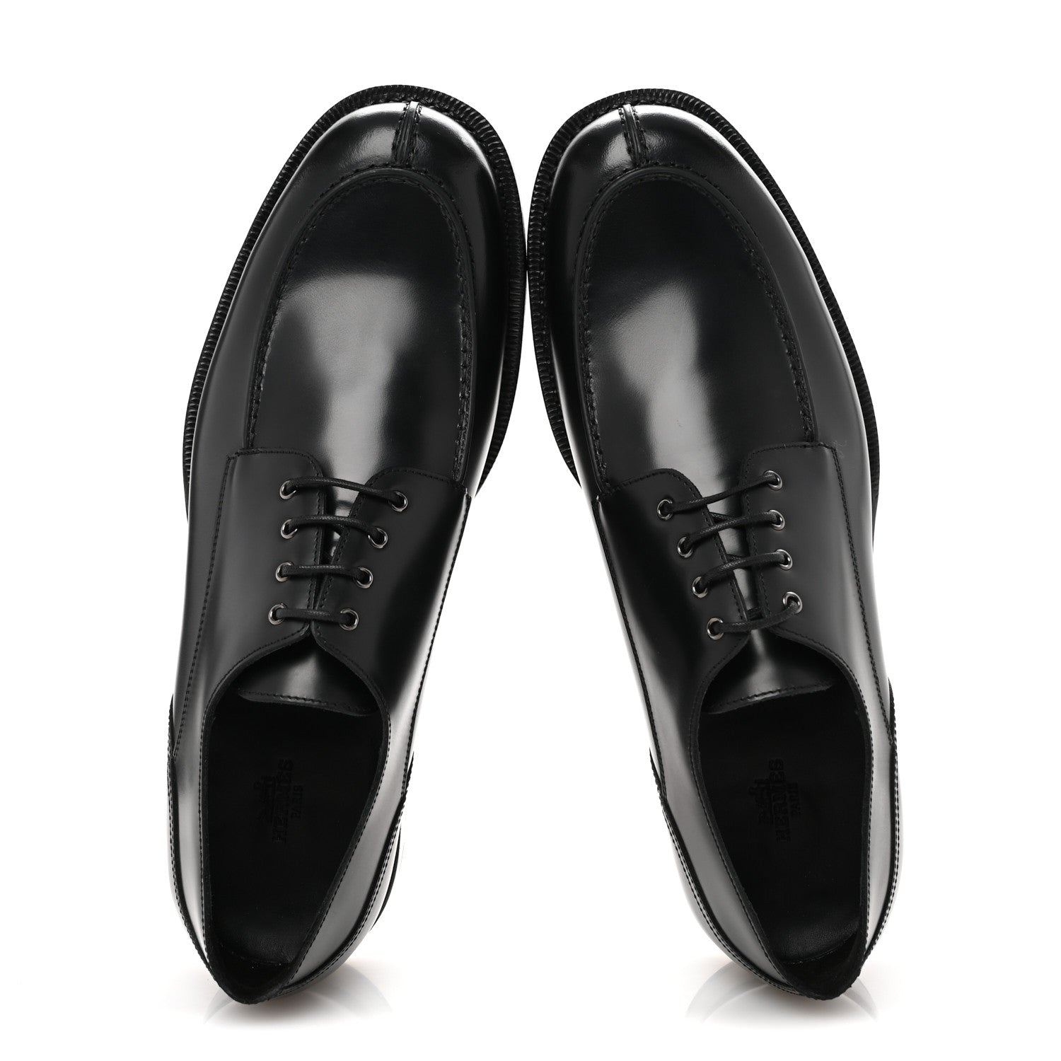 Hermes Calfskin Mens Oxford 43.5 Black 2 of 12