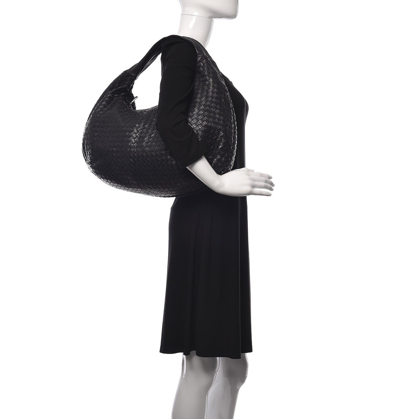 Nappa Intrecciato Large Belly Veneta Hobo Tourmaline