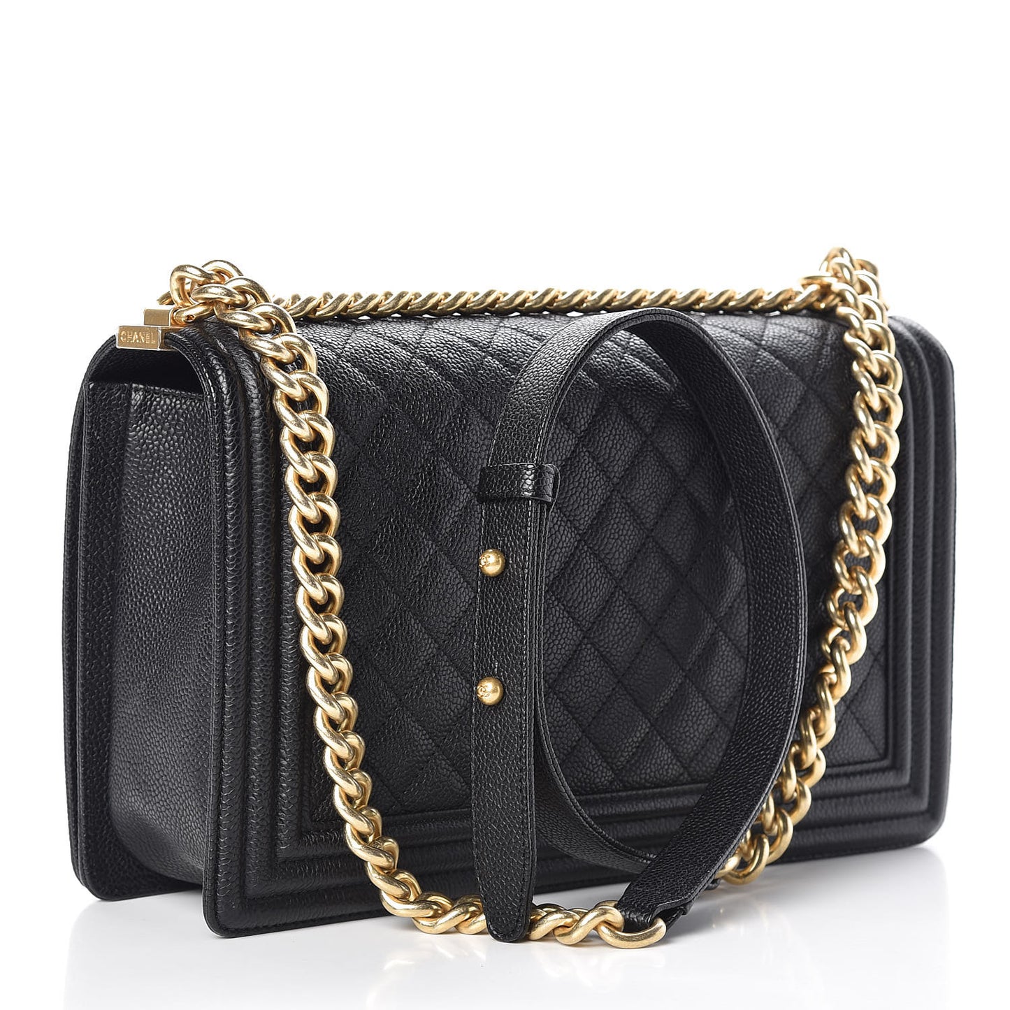 Caviar Quilted New Medium Boy Flap Black