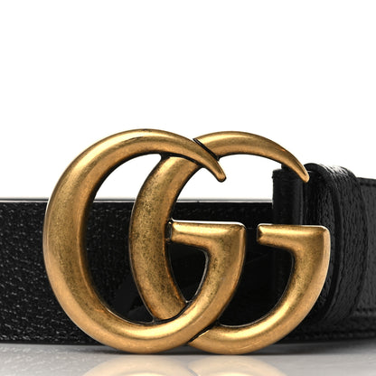 Gucci Textured Dollar Calfskin Double G 40mm Belt 110 44 Black 2 of 5