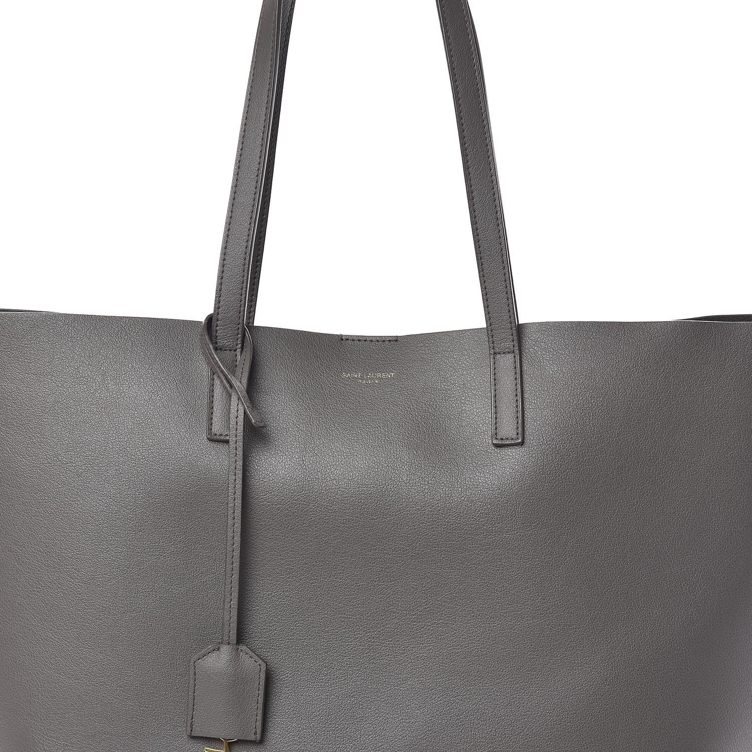 Saint Laurent Calfskin Large Shopping Tote Earth 8 of 17