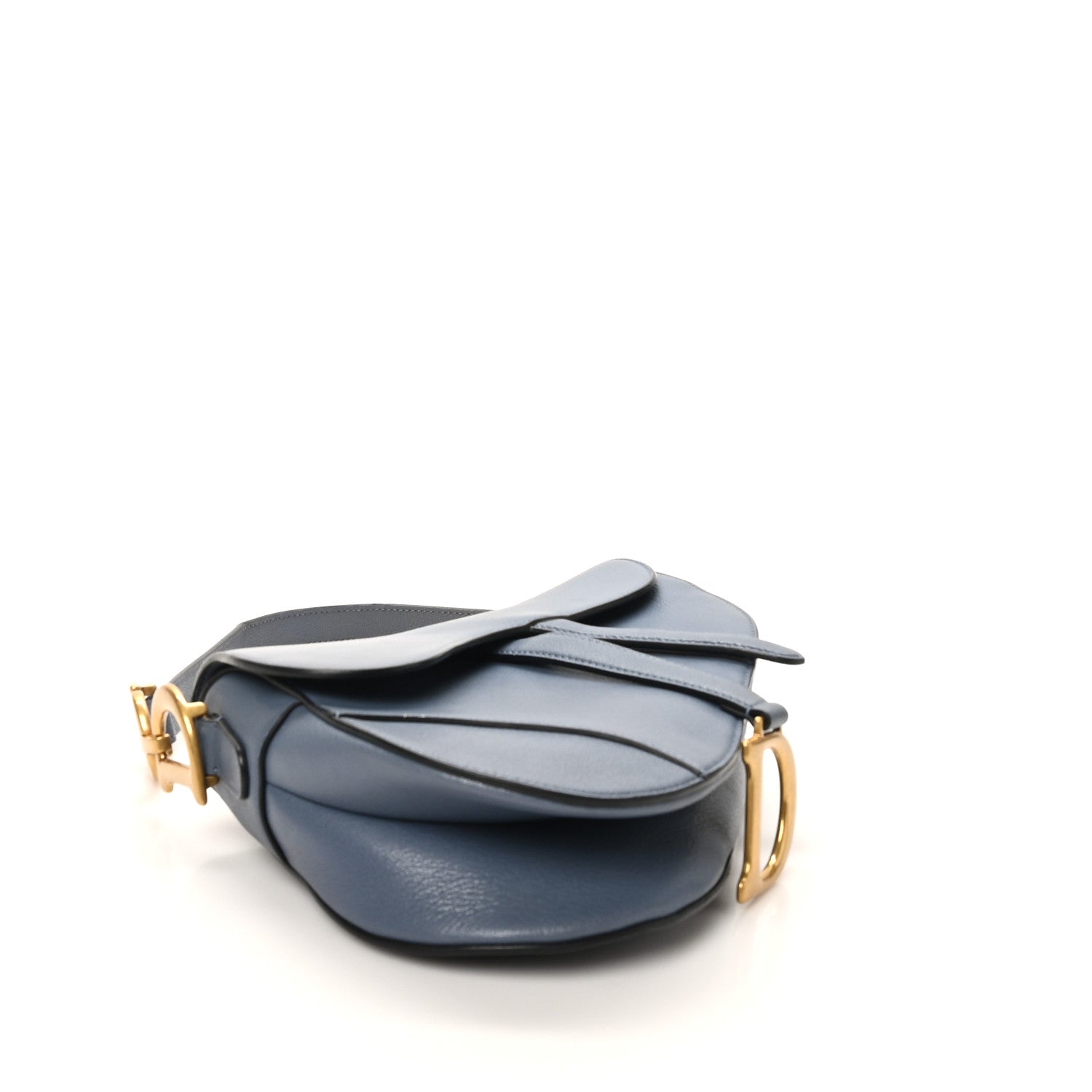 Christian Dior Shiny Goatskin Saddle Bag Cloud Blue 4 of 10