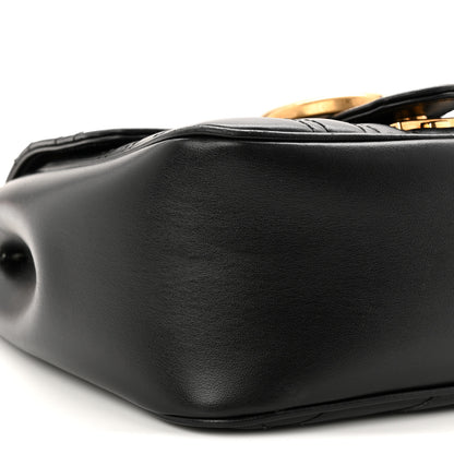 Gucci Calfskin Matelasse Mini GG Marmont Square Shoulder Bag Black 9 of 11
