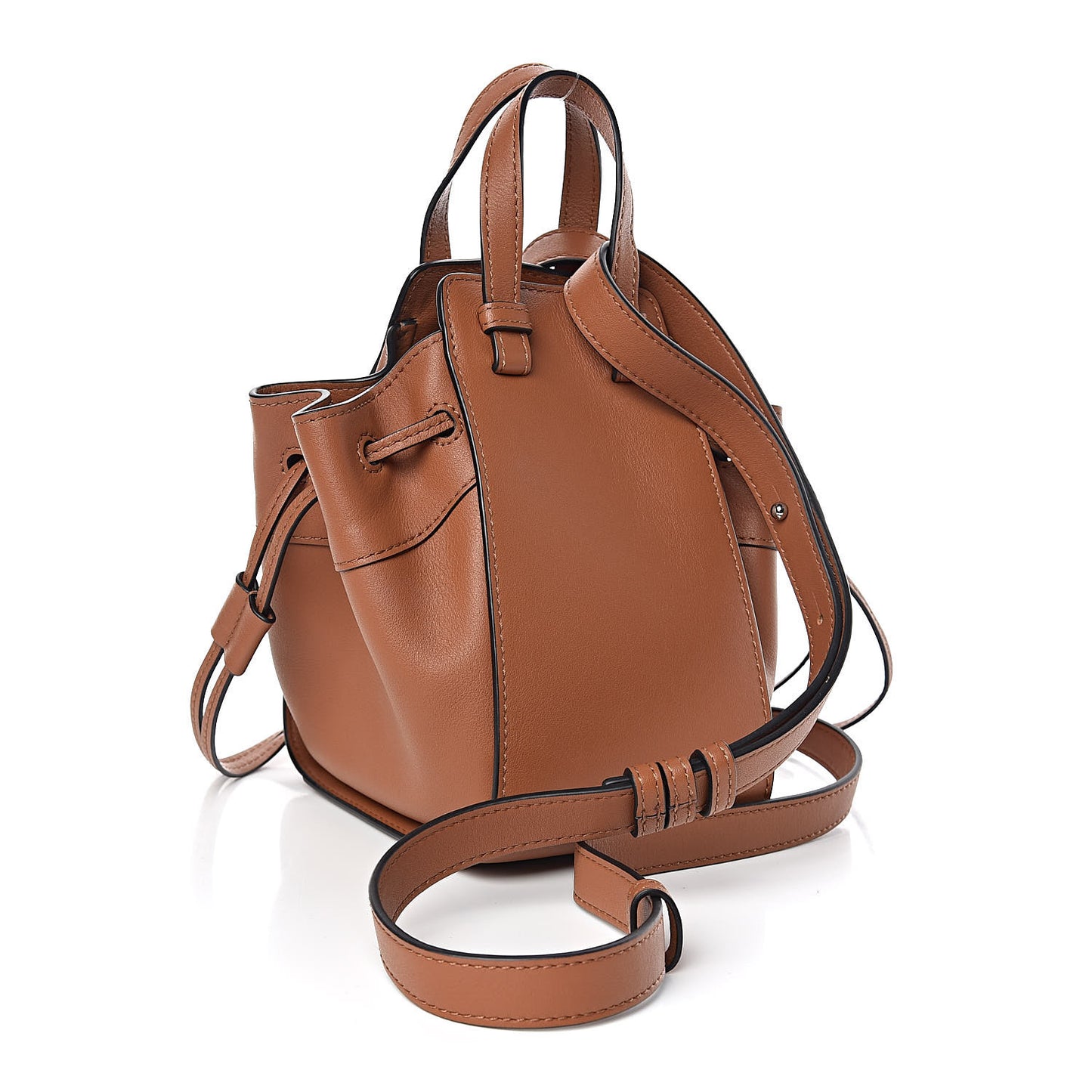 Calfskin Mini Hammock Shoulder Bag Tan